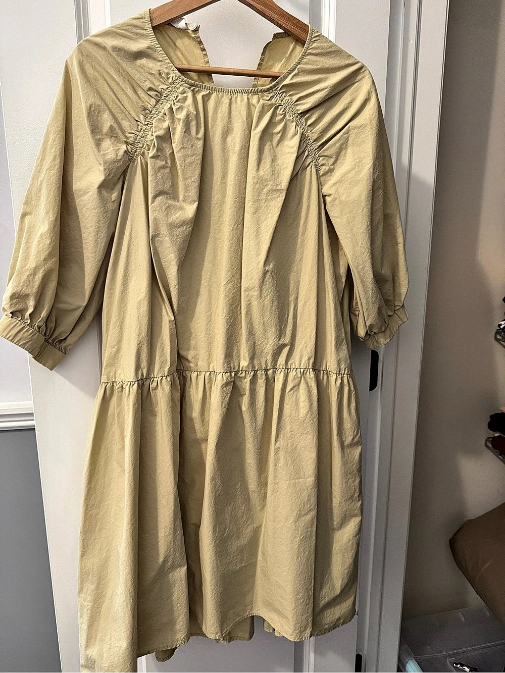 Mango Mini Dress in Yellow Size Small